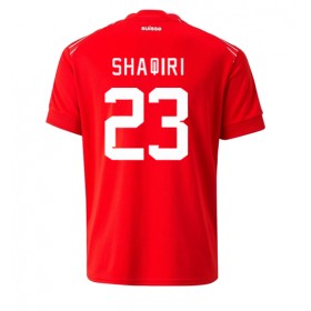 Jalkapallo Pelipaidat/Peliasut Sveitsi Xherdan Shaqiri 23 Kotipelipaita Mm-Kisat 2022